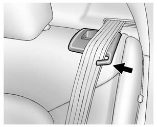 1. Make sure the safety belt is in the retainer hook.