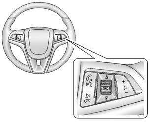 Some audio steering wheel controls could differ depending on the vehicle's options.