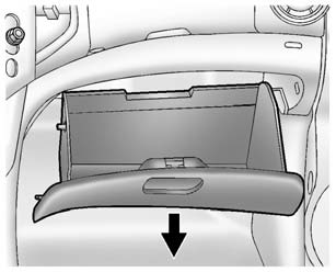 1. Open the glove box completely and pull it to remove.