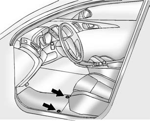 Reinstall by lining up the floor mat retainer openings over the carpet retainers