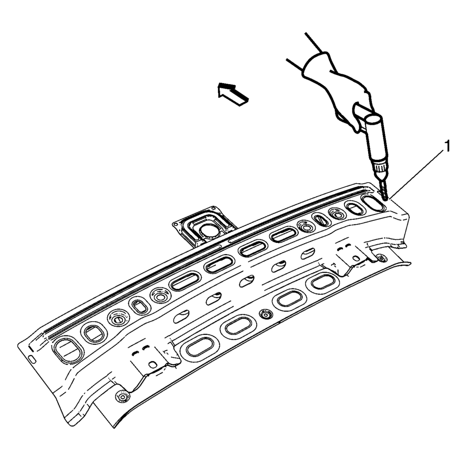 Drill 8?€‰mm (5/16?€‰in)holes for plug welding along the edges