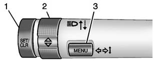 1. SET/CLR: Press to set or clear the menu item displayed. This is not used to