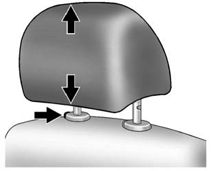 The height of the head restraint can be adjusted. Pull the head restraint up