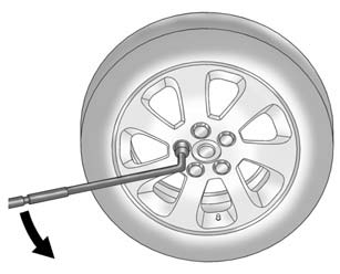 3. Turn the wheel nuts counterclockwise to loosen them. Do not remove them yet.