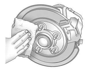 10. Remove any rust or dirt from the wheel bolts, mounting surfaces, and spare