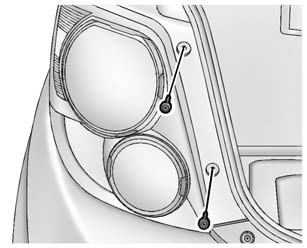 2. Remove the two screws, which secure the taillamp assembly.