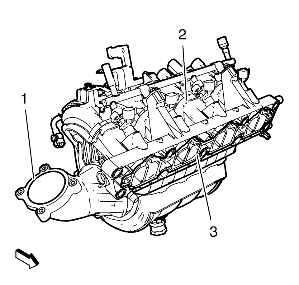 Clean the intake manifold mating surfaces.