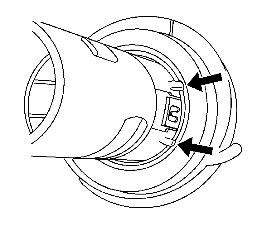 Route the connector through the retainer. Align the accessory power