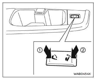 Nissan Armada third row seat reclining switch operation