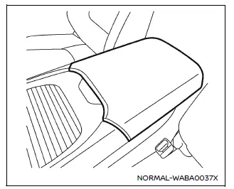 Nissan Armada front center console armrest usage