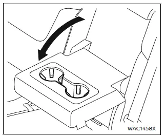 Nissan Armada second row center seat armrest function