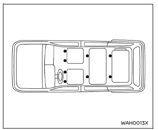 Nissan Armada floor mat hook bracket positions