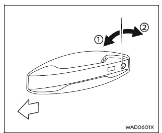 Nissan Armada door locking with mechanical key in driver side cylinder