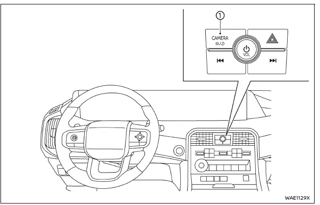 Nissan Armada Moving Object Detection system camera interface overview