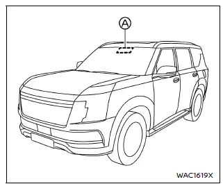Nissan Armada Traffic Sign Recognition system display and front camera location