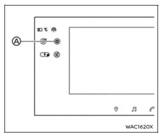 Nissan Armada climate control settings menu screen
