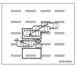 Nissan Armada BSW alert when vehicle enters detection zone and turn signal is used