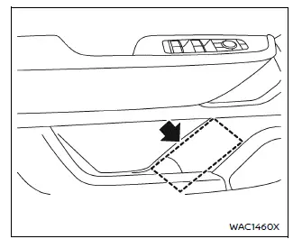 Nissan Armada third row cup holder placement near side panels