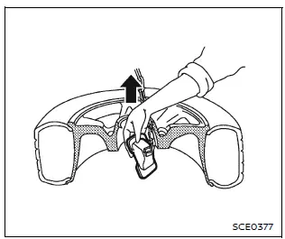Nissan Armada lowering spare tire using winch mechanism