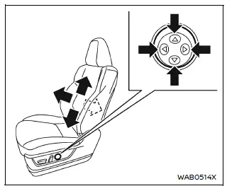 Nissan Armada seat height adjustment Type B control