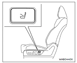 Nissan Armada lumbar support adjustment control