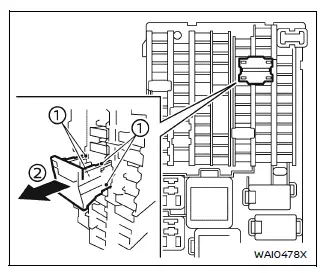 Nissan Armada fuse identification and labeling example