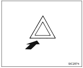 Nissan Armada hazard warning flasher switch location on dashboard