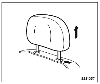 Nissan Armada head restraint removal procedure