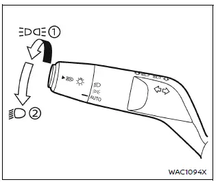 Nissan Armada lighting control switch example Type A