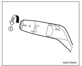 Nissan Armada lighting switch example Type B