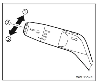 Nissan Armada automatic headlights off delay setting display example