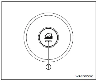 Nissan Armada hill descent control switch on center console