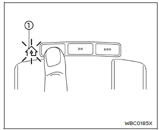 Nissan Armada HomeLink indicator light behavior during programming process