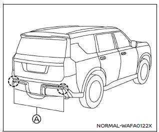Nissan Armada rear radar sensor layout