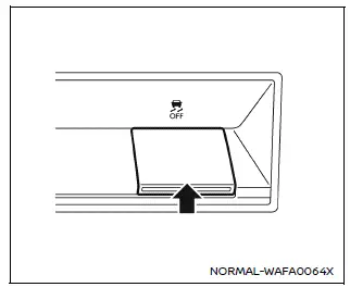 Nissan Armada VDC OFF switch location and control button