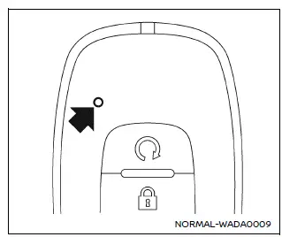 Nissan Armada remote engine start operation example diagram