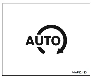 Nissan Armada idling stop system indicator display on dashboard
