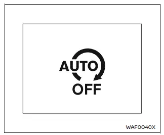 Nissan Armada idling stop OFF switch button location