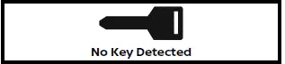 Nissan Armada no key detected warning icon on dashboard