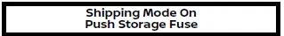 Nissan Armada shipping mode warning push storage fuse message