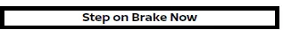 Nissan Armada step on brake now warning indicator display