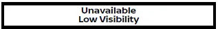 Nissan Armada low visibility warning for camera based systems