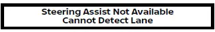 Nissan Armada steering assist unavailable lane detection failure warning