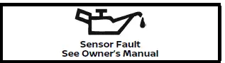 Nissan Armada oil level sensor fault warning indicator