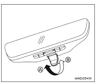 Nissan Armada Intelligent Rear View Mirror indicators and camera display activation