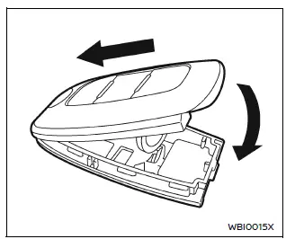 Nissan Armada Intelligent Key assembly after battery replacement