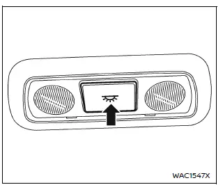 Nissan Armada rear room light switch and ceiling illumination