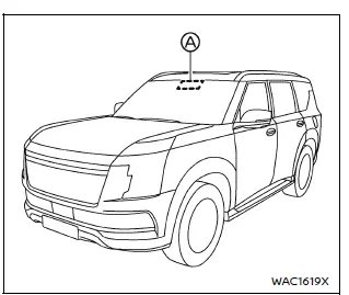 Nissan Armada LDW system camera and lane detection operation