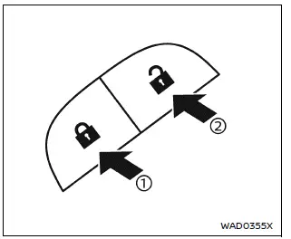 Nissan Armada front passenger armrest power door lock switch