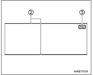 Nissan Armada MOD system front wide detection example